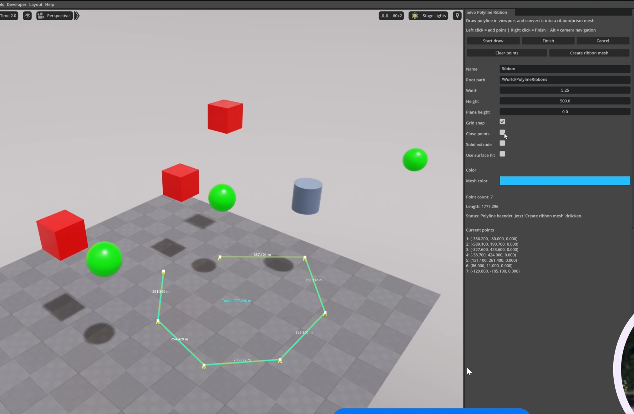 Polyline Ribbon Tool – Screenshot 3