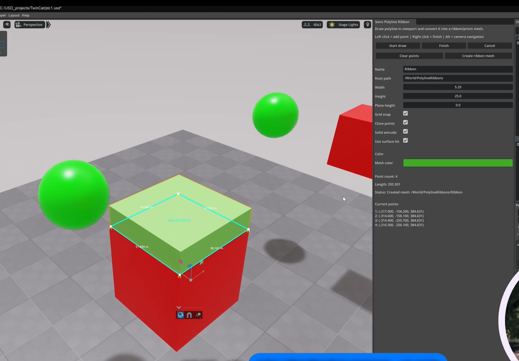 Polyline Ribbon Tool – Screenshot 5